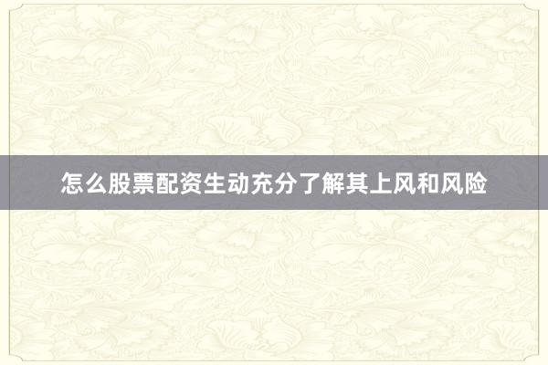 怎么股票配资生动充分了解其上风和风险