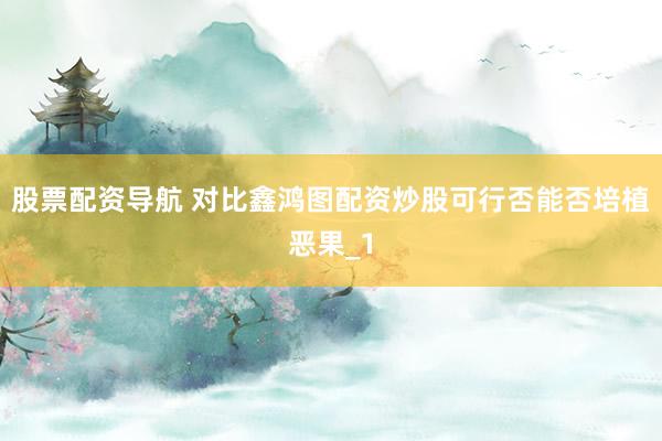 股票配资导航 对比鑫鸿图配资炒股可行否能否培植恶果_1